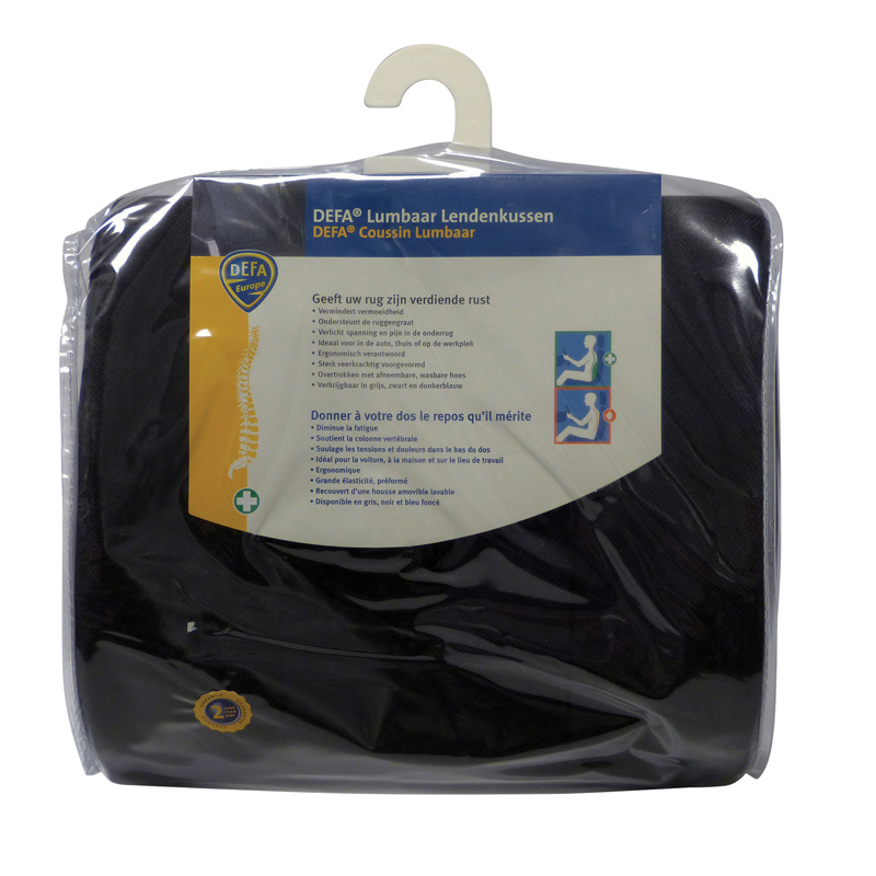 Defa Coussin Lombaire Noir