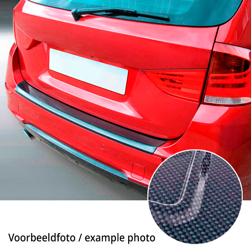 RGM Protection de seuil arrière (ABS) sur mesure pour Skoda Kamiq Facelift 07/2024- Look Carboné
