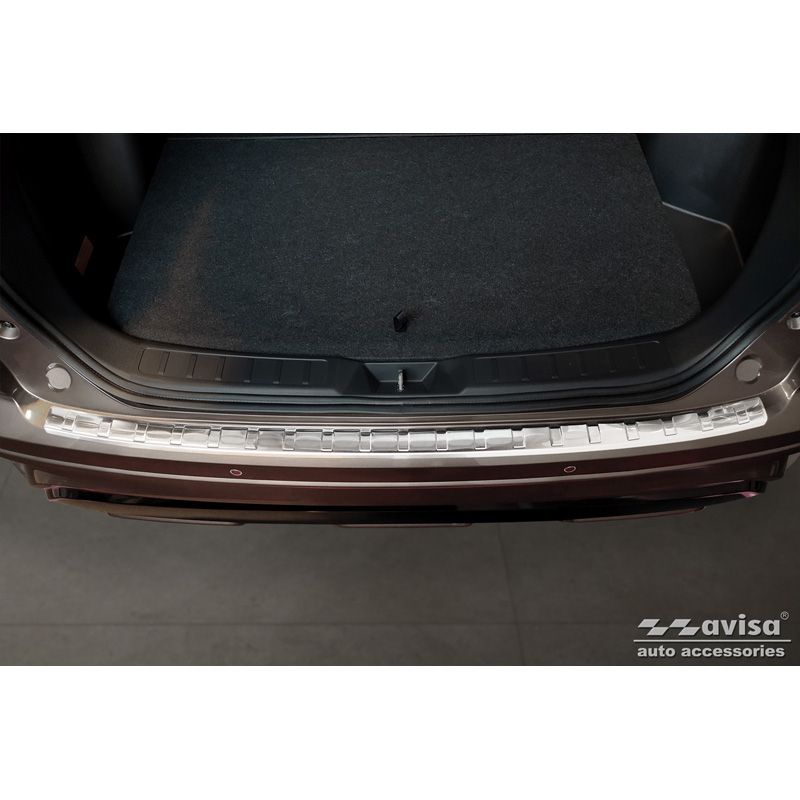 Protection de seuil arrière inox sur mesure pour Mitsubishi Eclipse Cross PHEV Facelift 2021-