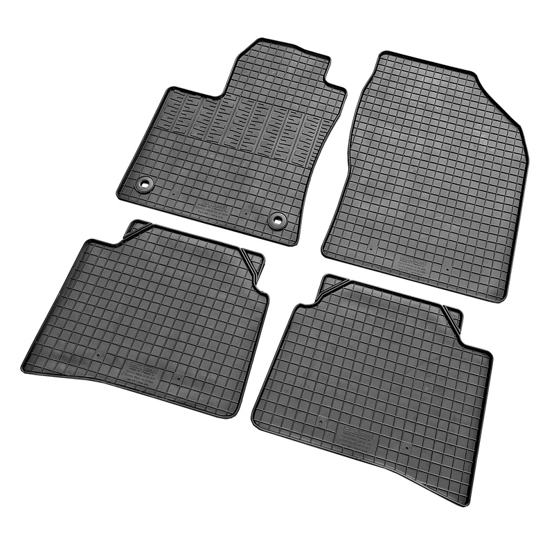 Set tapis de caoutchouc sur mesure pour Toyota Prius IV 2016- (4-pièces + points de fixage)