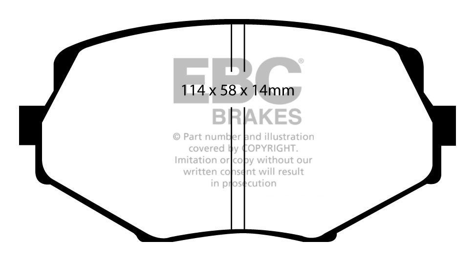 EBC Brakes MAZDA MX5 1.6 2001-2005 Remblokken voorzijde greenstu