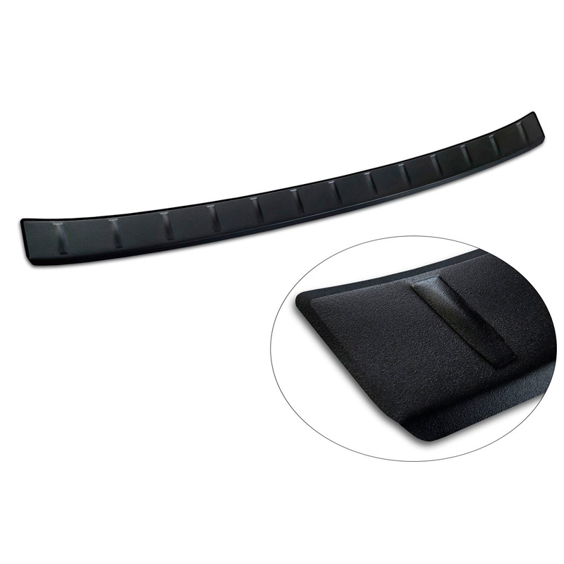 Avisa Protection de seuil arrière inox noir mat sur mesure MG 3 III 2024- 'Ribs'