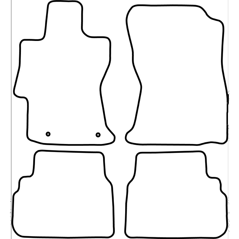 Set de tapis de sol sur mesure pour Subaru XV II 2017-