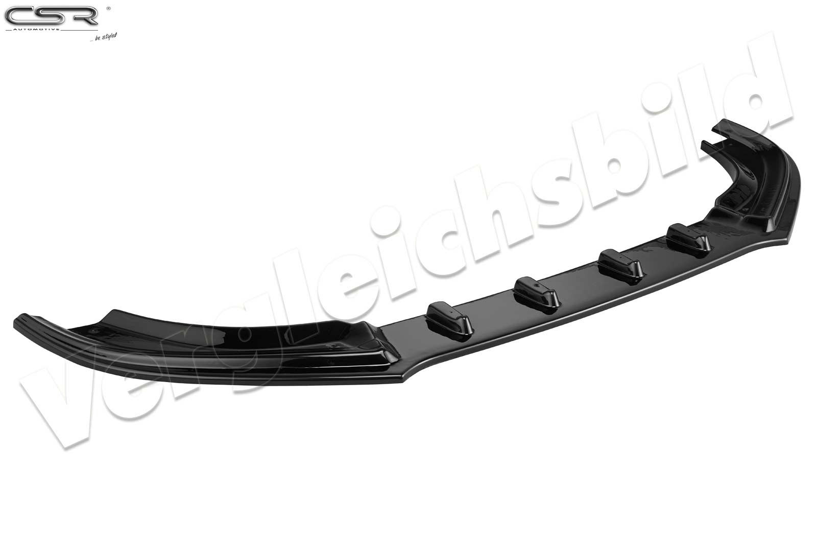 Voorspoiler lip Glossy Black met ABE voor Audi S4 B5 CSL206-G