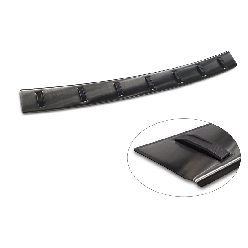 Protection de seuil arrière inox noir sur mesure pour BMW Serie 3 (G21) Touring 2019-2022 'STRONG EDITION'