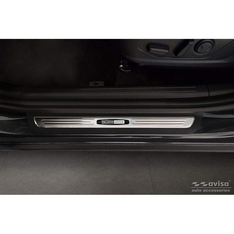 Seuils de portes inoxydable sur mesure pour Kia Sportage (NQ5) 2021- 'Exclusive Edition' - 2-pièces