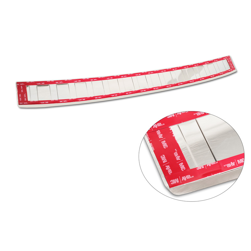 Protection de seuil arrière inox sur mesure pour Peugeot 308 III HB & SW 2021- 'Ribs'