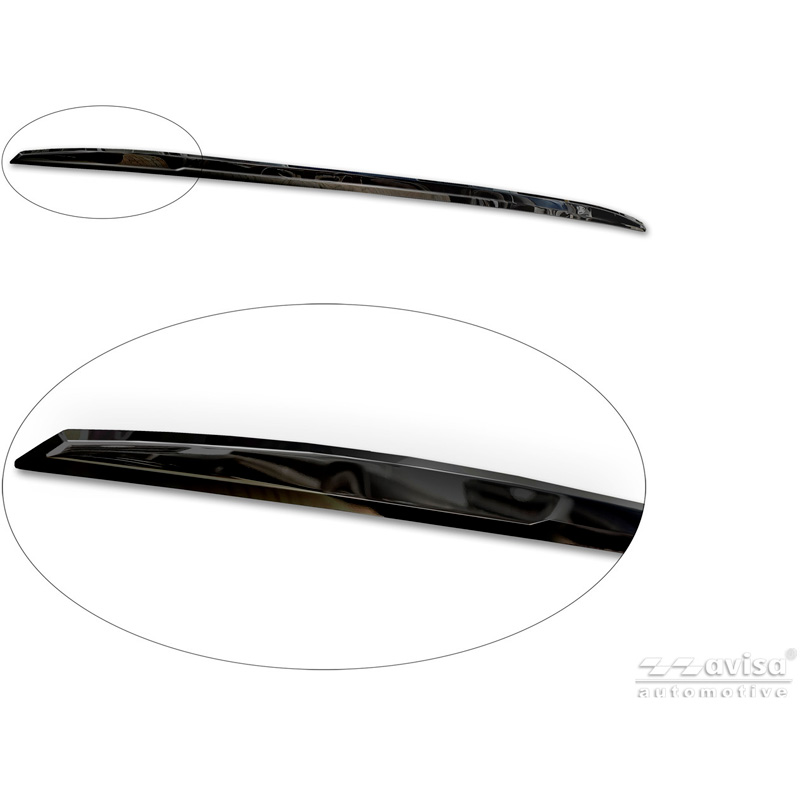 Avisa Moulure de hayon en Inox Noir Chrome sur mesure pour Ford Tourneo Custom II (V710) 2023- (avec hayon arrière)