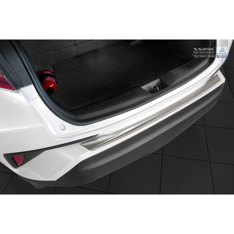 Protection de seuil arrière inox sur mesure pour Toyota C-HR 2016-2019 & Facelift 2019-2023