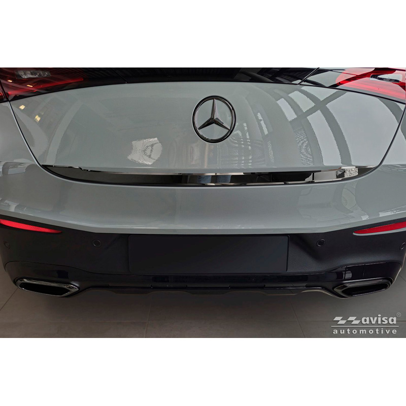 Avisa Moulure de hayon en Inox Noir Chrome sur mesure pour Mercedes-Benz GLC II (C254) Coupe 2023-