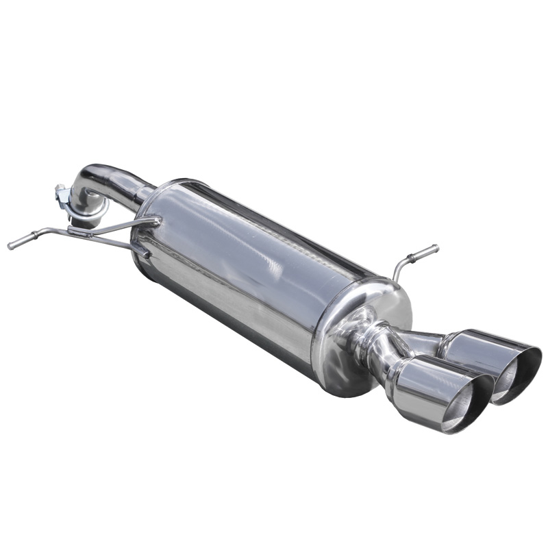 100% Inox Échappement Sport sur mesure pour Ford Fiësta VII 1.6ST (182cv) 2013- Ø54mm 2x80mm Racing