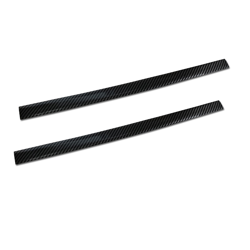 Seuils de porte universels - film carbone noir - 2-pièces - 50 x 3 cm