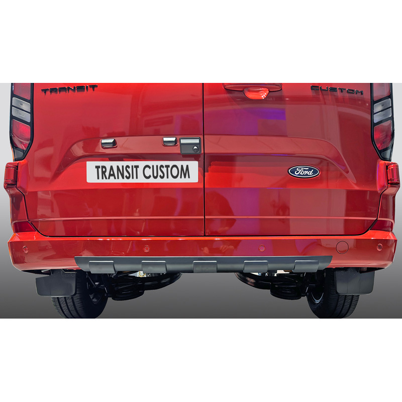 RGM Jupe arrière 'Skid-Plate' sur mesure pour Ford Transit Custom / Tourneo Custom 2023- Noir (ABS)