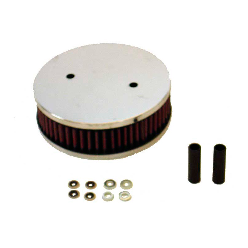 K&N Filtre à Air rond sur mesure pour carburateur SU/SU Hitachi 1.75'' H6/HS6, trou central, diamètre 150 mm, Hauteur d'assemblage 47mm (56-1400)
