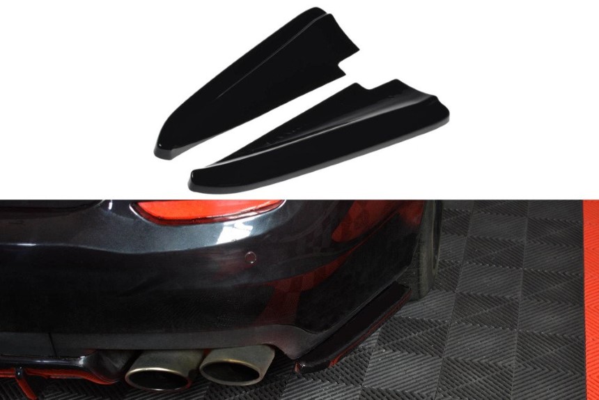 Achter zijskirts Maserati Quattroporte Maxton Design Glans zwart