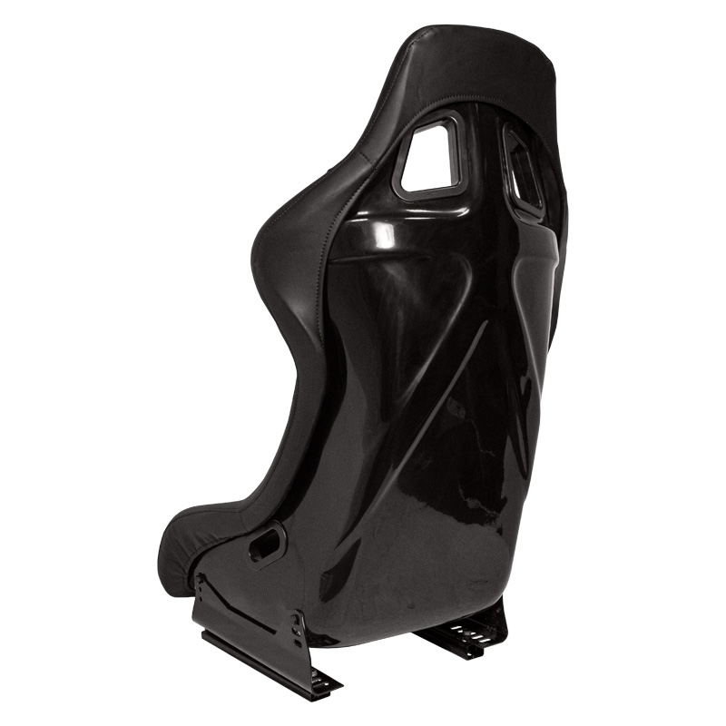 Siège baquet 'MO' - Simili Cuir Noir - Dossier fixe en polyester - incl. glissières