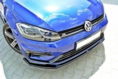 Voorspoiler VW Golf 7.5 R Facelift Glans Zwart