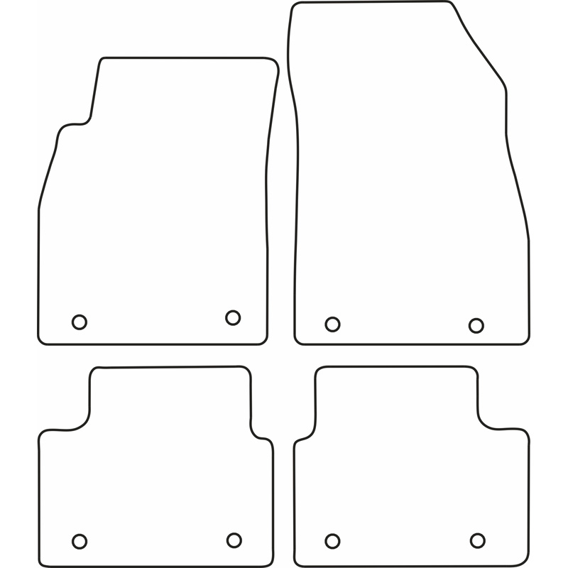 Set de tapis de sol sur mesure pour Opel Insignia 2013-2017