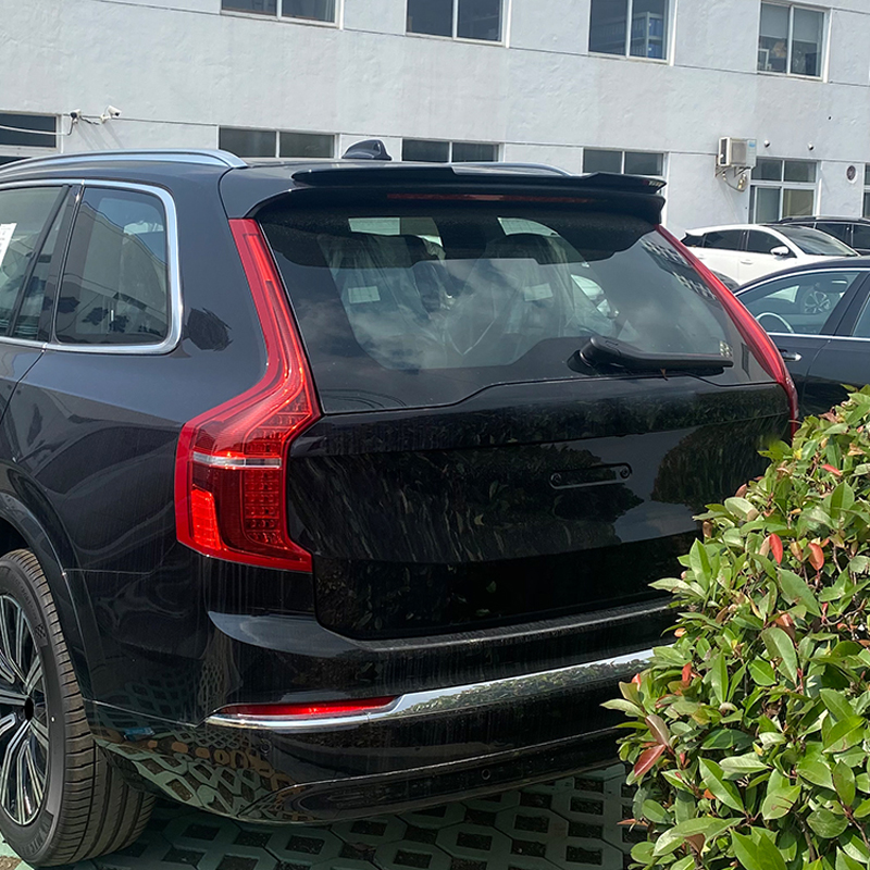 Becquet de toit (Spoiler Cap) sur mesure pour Volvo XC90 II R-Design 2015-2019 & Facelift 2019-2024 (ABS Noir Luisant)