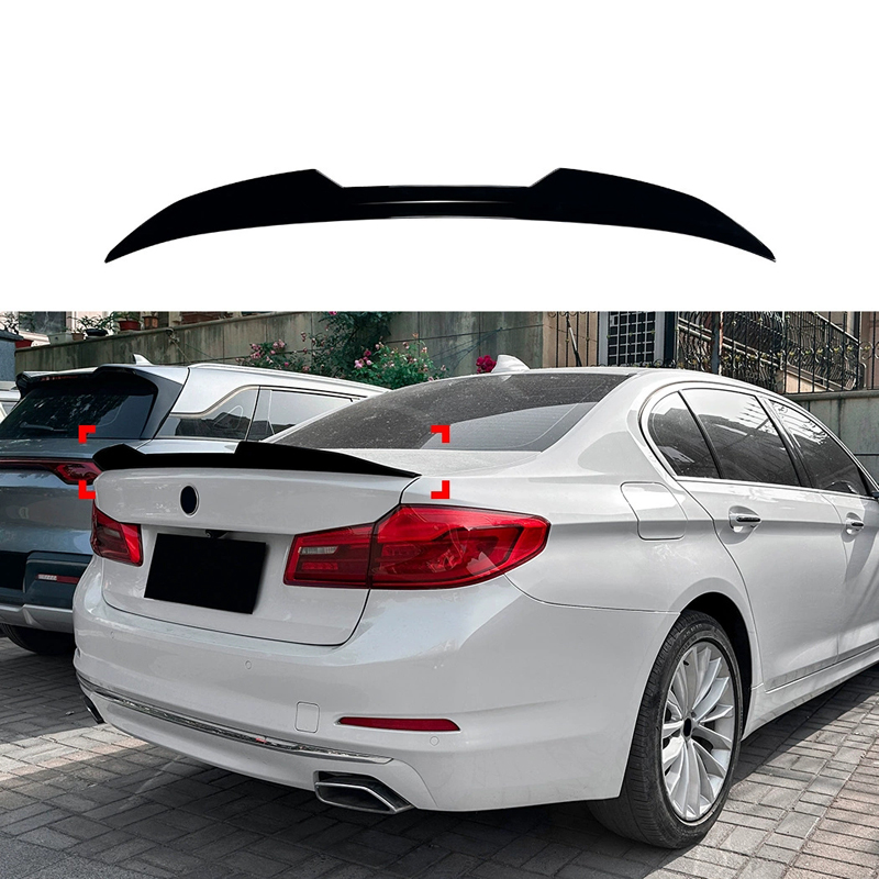 Spoiler arrière sur mesure pour BMW Série 5 G30 Sedan 2016-2023 (ABS Noir Luisant)