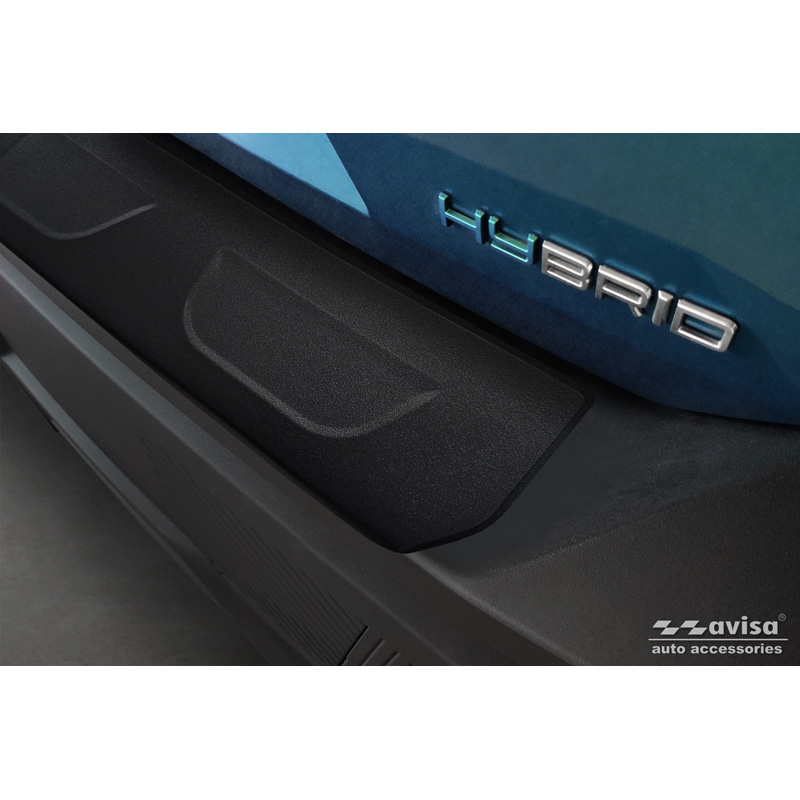 Protection de seuil arrière inox noir mat sur mesure pour Peugeot 408 II Fastback 2023-