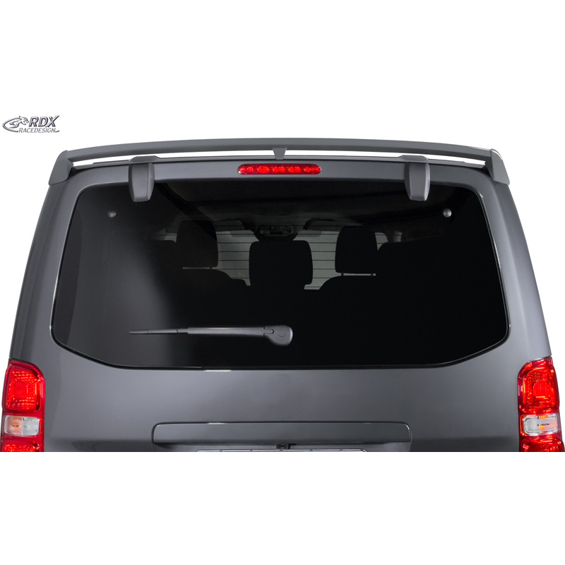 RDX Racedesign Becquet de toit sur mesure pour Citroën Jumpy/Dispatch/Spacetourer & Peugeot Expert III/Traveller & Toyota Proace 2016- & Opel Vivaro C/Zafira Life 2019- & Fiat Scudo/Ulysse 2022- (avec hayon arrière) (PU)