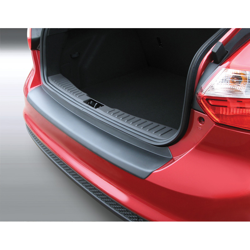 Protection de seuil arrière (ABS) sur mesure pour Ford Focus 5 portes 2012-2015 Noir