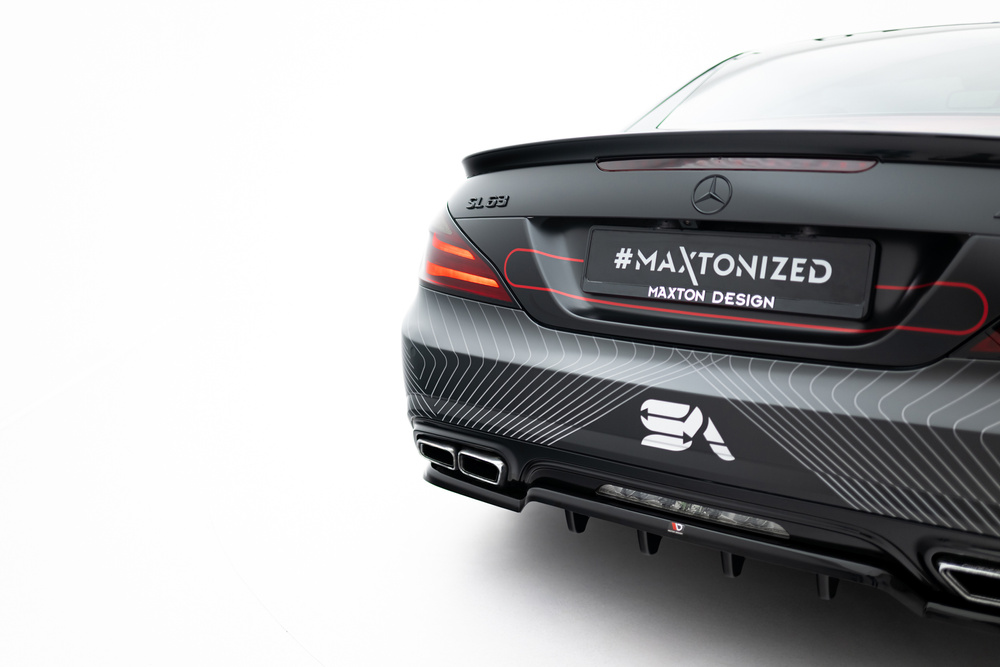 Achter Diffuser passend voor Mercedes-Benz SL63 AMG R231 Maxton