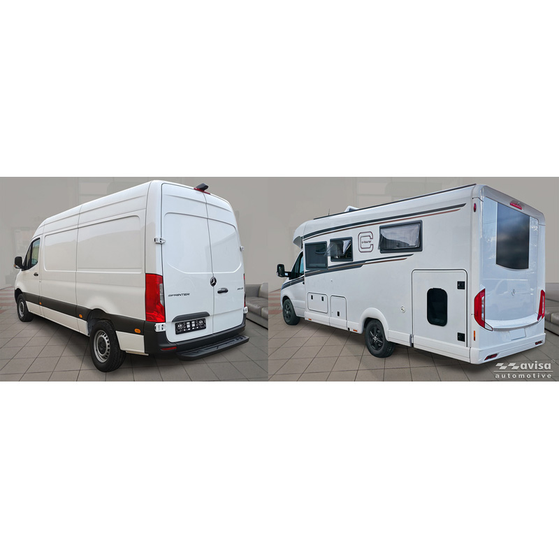 Avisa Cache pour porte-gobelet (2 pièces) Acier Inox sur mesure pour Mercedes Sprinter III 2018- - Argent
