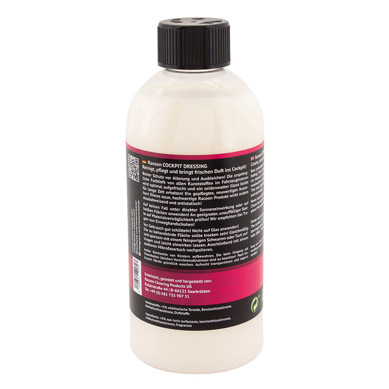 Racoon COCKPIT DRESSING Entretien plastiques intérieurs - 500ml
