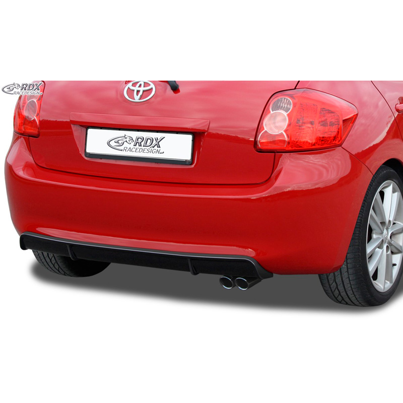 Jupe arrière 'Diffuseur' sur mesure pour Toyota Auris E150 2007-2010 (ABS noir luisant)