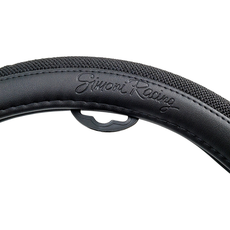 Simoni Racing Couvre-Volant 500 - Eco-Cuir Noir/Coton - 37-39cm