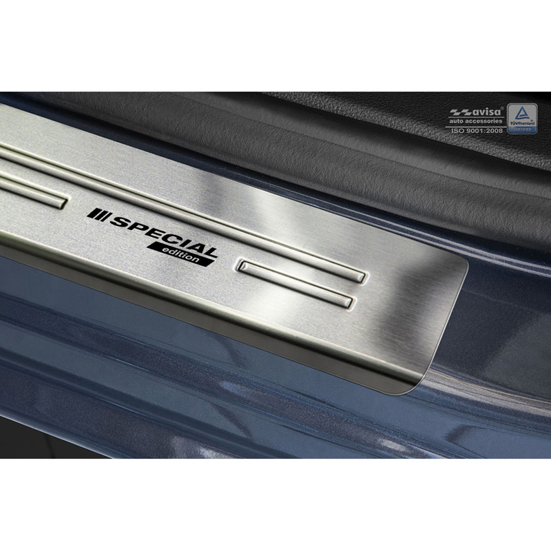 Seuils de portes inoxydable sur mesure pour Opel Astra J Sportstourer 2010-2015 - 'Special Edition' - 4-pièces