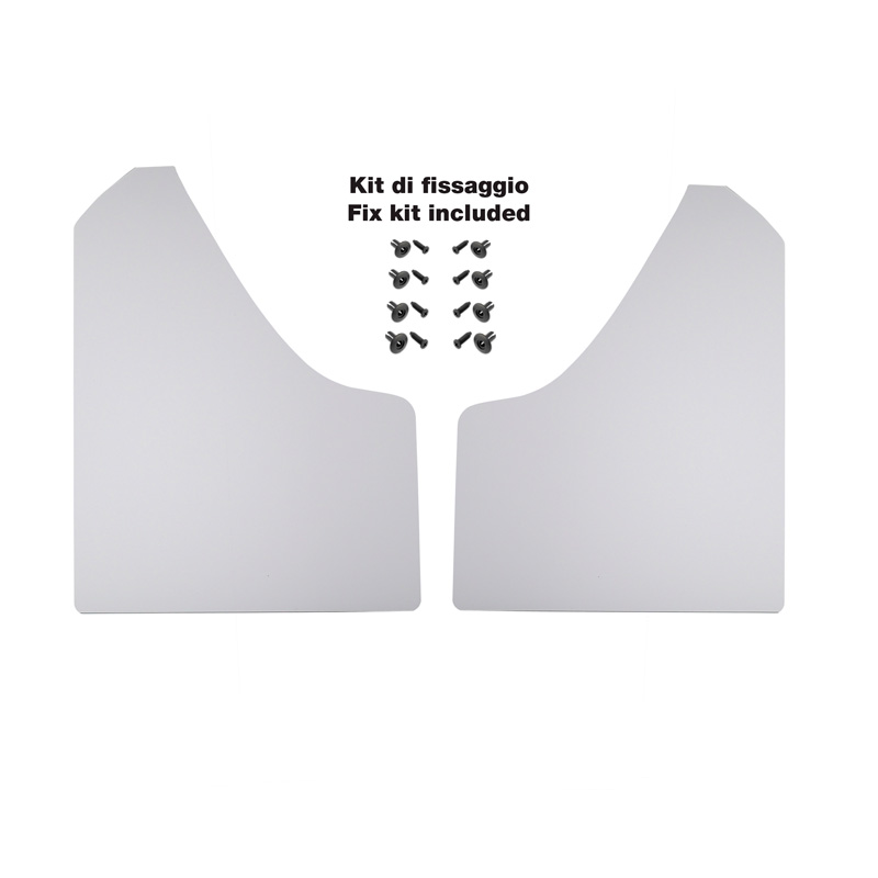 Simoni Racing Jeu de bavettes universel - incl. vis de montage - ABS Blanc