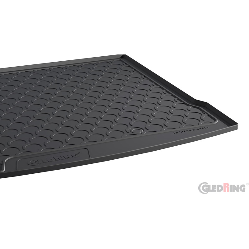 Coquille coffre-arrière Rubbasol (caoutchouc) sur mesure pour Volkswagen Tiguan II 2016-2024 excl. e-Hybrid (5-Personnes) (Sol en haut)