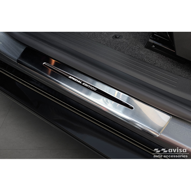 Seuils de portes inoxydable sur mesure pour Renault Megane E-Tech 2022- - 'Special Edition' - 4-pièces