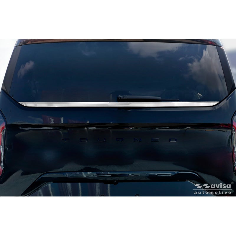 Avisa Moulure de hayon en inox brossé sur mesure pour Ford Tourneo Custom (V710) 2023-