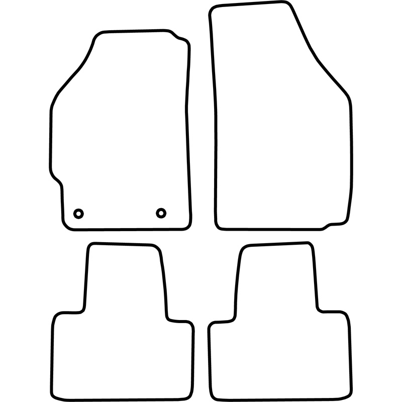 Set de tapis de sol sur mesure pour Fiat Punto 2003-2010