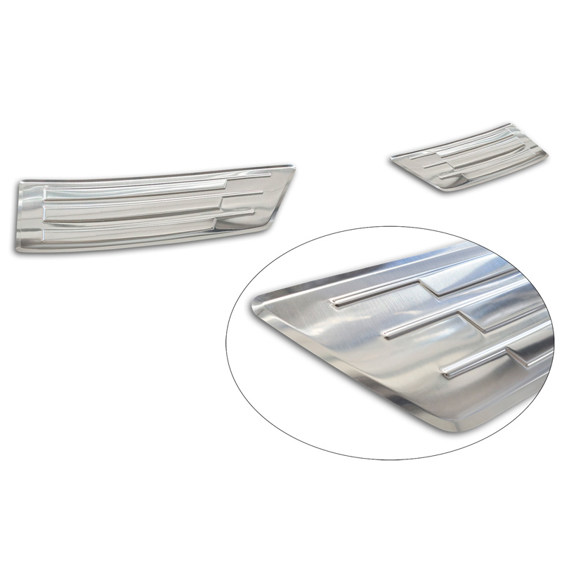 Avisa Protection de seuil arrière inox sur mesure pour Renault Scenic E-Tech 2024- 'Ribs'