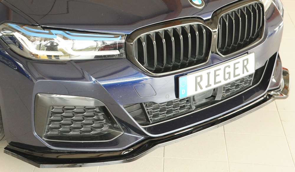 Voorspoiler passend voor BMW 5 Series G30 – 07/2020 glans zwart
