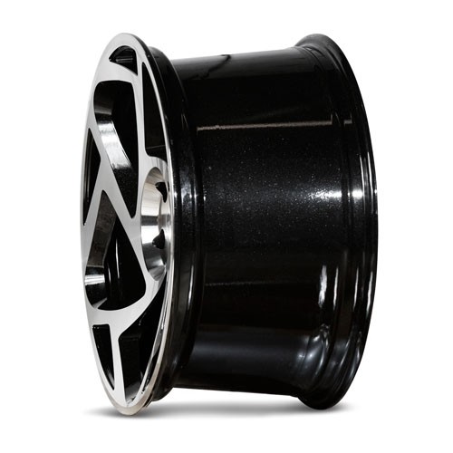 RADI8 S5 8.5x18 5x100 35 Gloss black machine face 66,6 Velgen