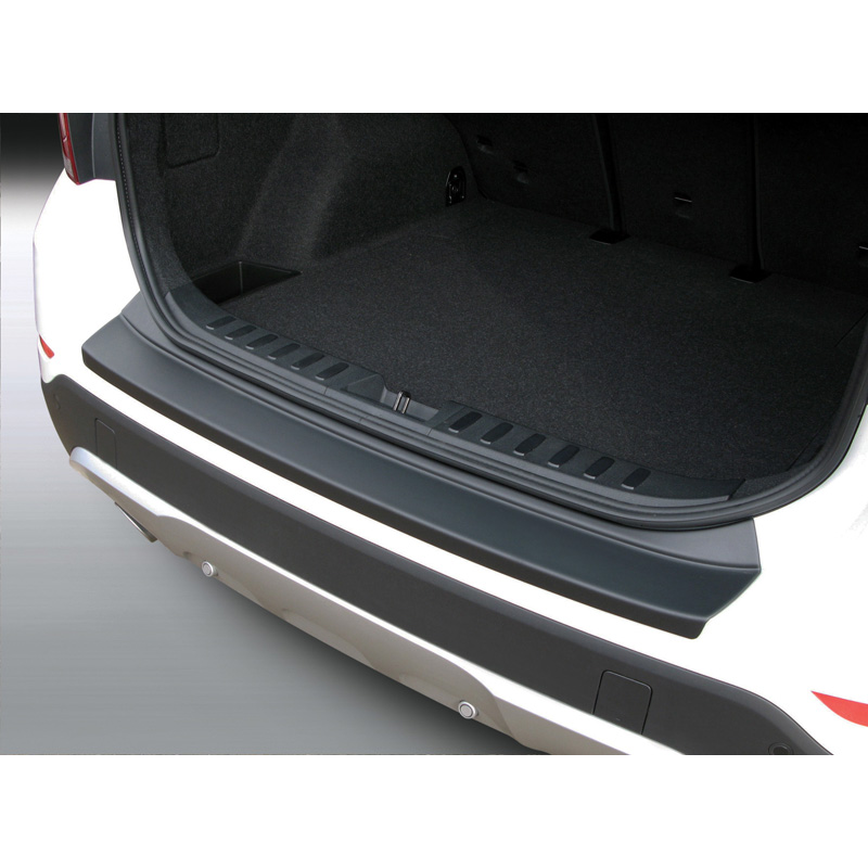 Protection de seuil arrière (ABS) sur mesure pour BMW X1 Sport/X-Line 2012-2015 Noir