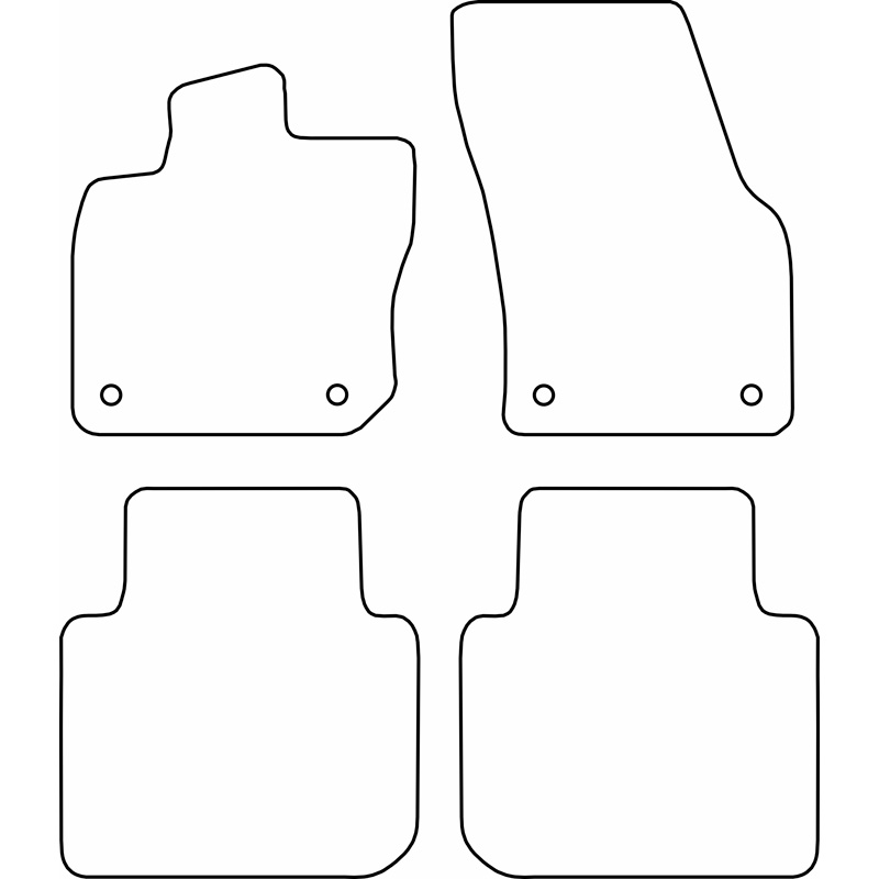 Set de tapis de sol sur mesure pour Skoda Kodiaq II (PS7) 2024-