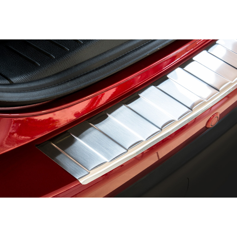 Protection de seuil arrière inox sur mesure pour Mazda CX-5 2012-2017 'Ribs'