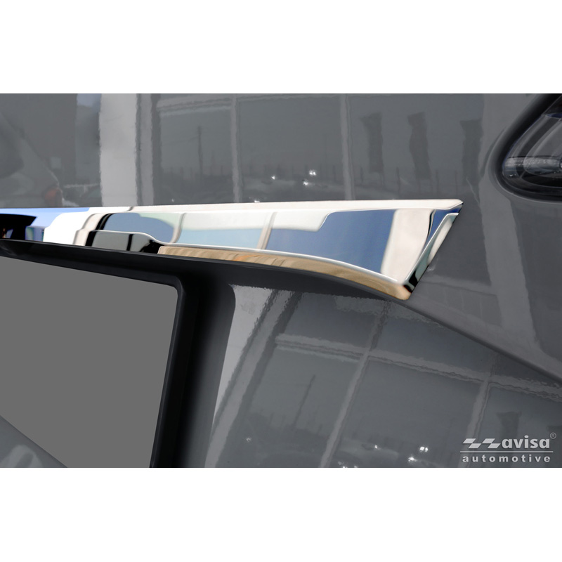 Avisa Revêtement d'habillage du hayon du coffre inox Chrome sur mesure pour Skoda Karoq (NU7) Facelift 2022-