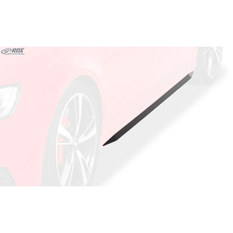 Jupes latérales 'Slim' sur mesure pour Audi A3 (8V7) Cabrio 2013- (ABS noir luisant)