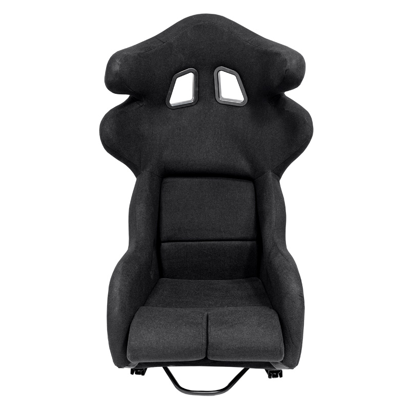 Siège baquet 'JJ' - Noir - Dossier fixe en polyester - incl. glissières