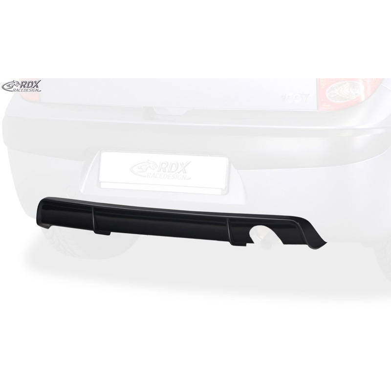 Jupe arrière 'Diffuseur' sur mesure pour Peugeot 1007 2005- (ABS)