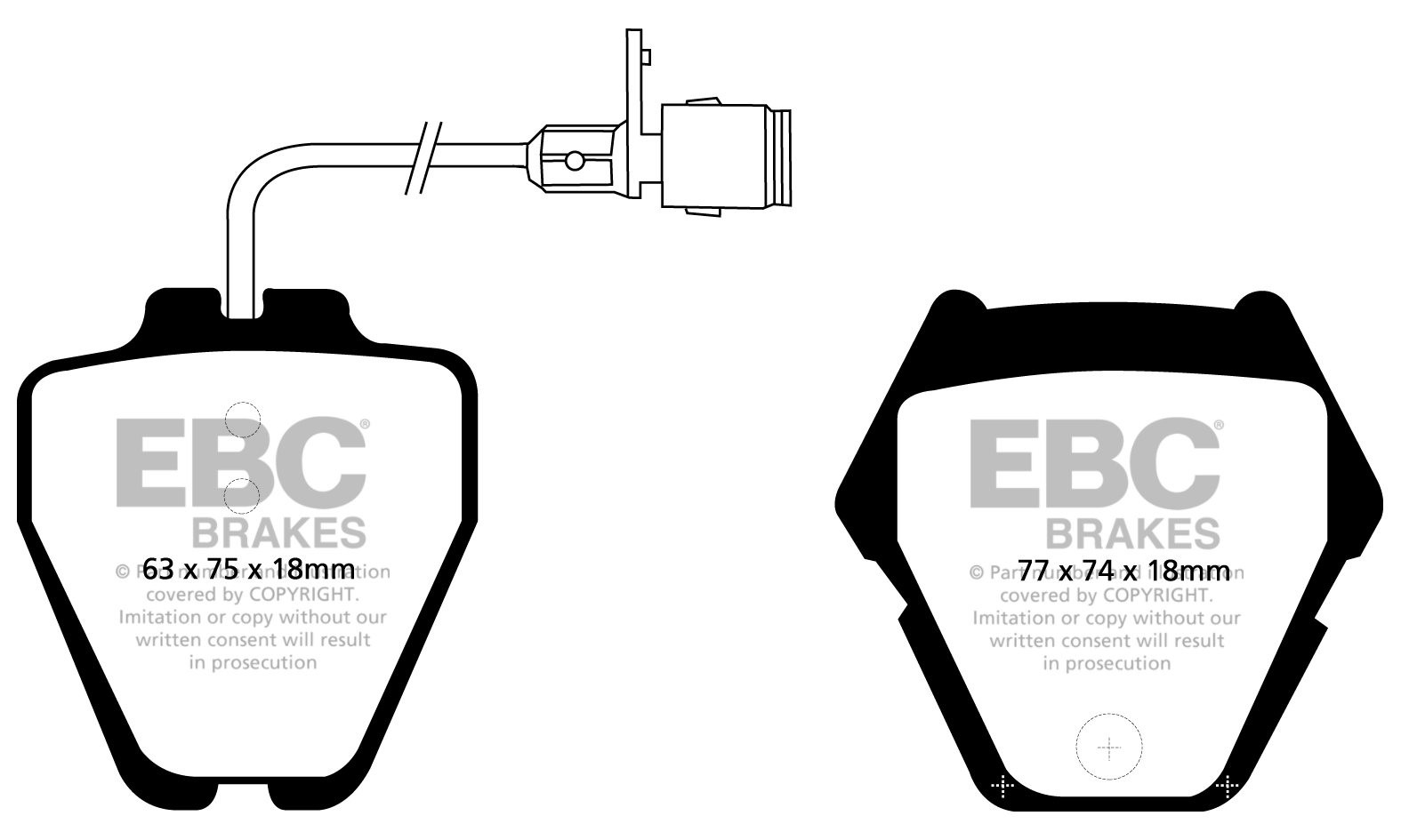EBC Brakes AUDI A8 4D Quattro 2.5 TD 98-2002 Remblokken voorzijd