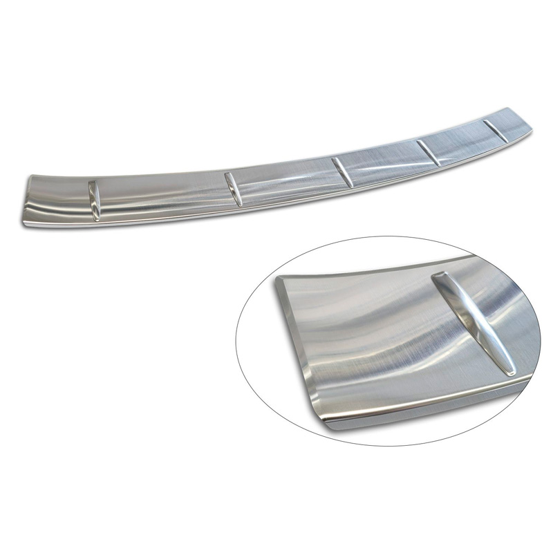 Avisa Protection de seuil arrière inox sur mesure pour BMW Série 5 G31 M-Sport Touring Facelift 2020-2024 'Ribs'